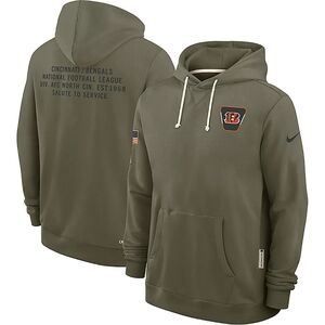 Nike Men's Bengals Salute to Service Dri-FIT Sideline Long Sleeve Hoodie